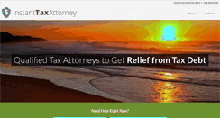 Desktop Screenshot of instanttaxattorney.com