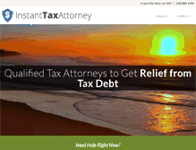 Tablet Screenshot of instanttaxattorney.com